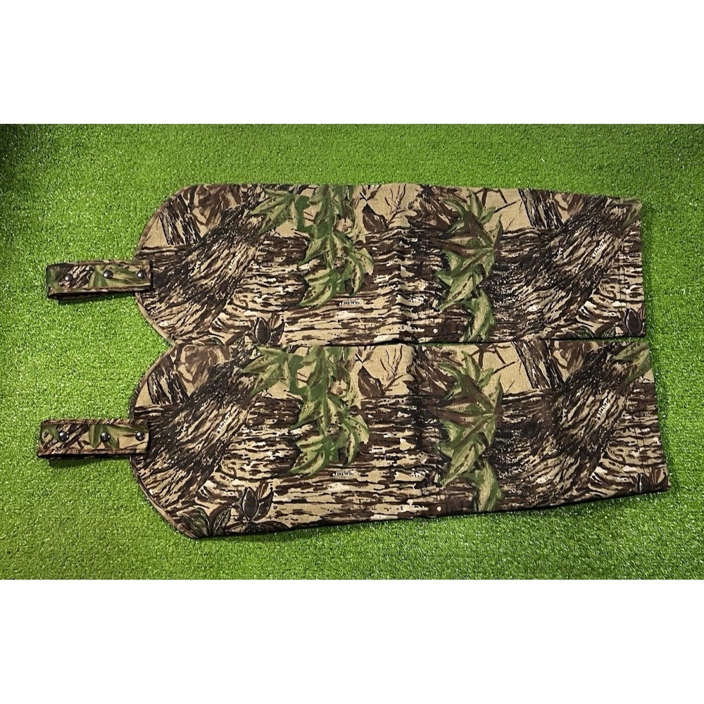 Vintage Rattlers Brand Snake Brush‎ Chaps Realtree Camo Cordura Regular USA EUC